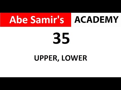 Character Manipulation using UPPER, LOWER