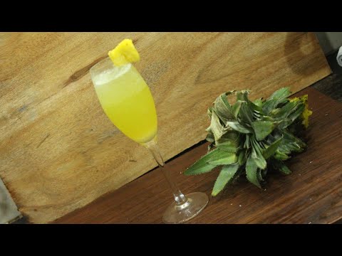Pineapple Lemonade drink | pineapple mocktail