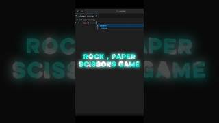 Python Hack 🎮 Rock Paper Scissors in Just 8 Lines | Fun Python Game 🔥 #shorts