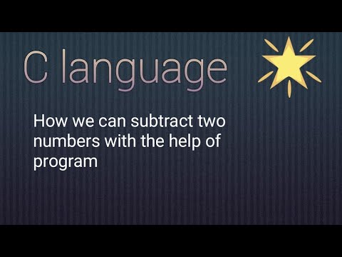 C language (Day-4) How we can subtract two numbers with the help of program...🤔🤔@codingworld-j1h