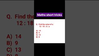 Find the value of a | ratio and proportion #shorts #shortsfeed #viralshorts #trendingshorts #math