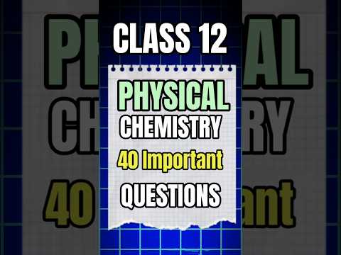 Chemistry Class 12 Most Important Numericals 🔥 | class 12 physical chemistry | #shorts #short