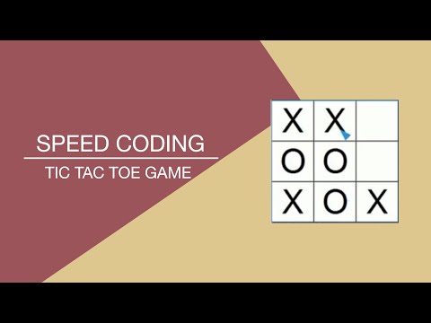 Speed Coding | Python - Tic Tac Toe Game
