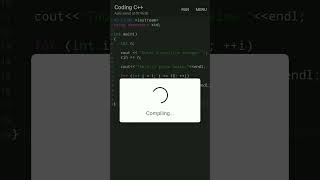 C++ program for finding table of a number #shorts #viral