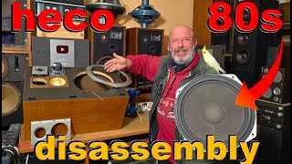DISASSEMBLY: Vintage 80s heco PCX-4 speakers