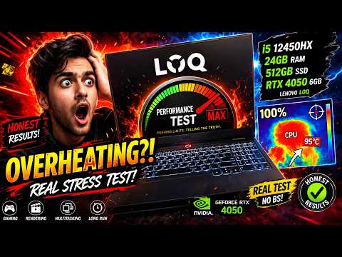 Lenovo LOQ at 100% Capacity | Thermal Stress Test