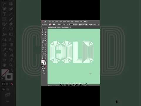 Typograpy : How to create Line text effect in Adobe illustrator