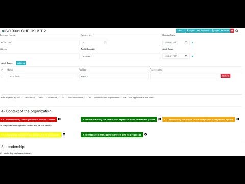 ISO 9001 Demo