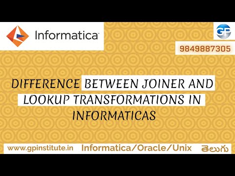 DIFFERENCE BETWEEN JOINER AND LOOKUP TRANSFORMATIONS IN INFORMATICA // INTERVIEW QUESTIONS IN TELUGU