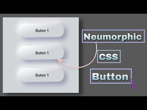 CSS Neumorphic Button | CSS Soft Button UI #youtube #viral #youtubevideos