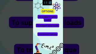 Function of a Journal Bearing |Mechanical Interview Quiz -33#shorts #ytshorts #bearingcapacity