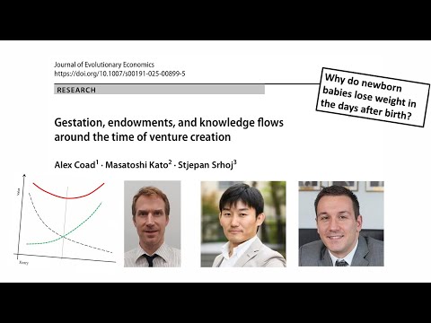 "Gestation, endowments, & knowledge flows around the time of venture creation": New OA paper in JEE