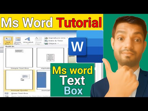 MS Word Text Box | Text Box Ka Use Kaise Karein | Insert Text Box in MS Word Urdu Tutorial