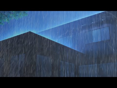 Rain Sounds for Sleeping | Old Roof in Foggy Forest Night Ambience