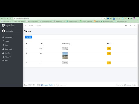 Day-6 | College Project Create and Edit function of Slider | vipcoding