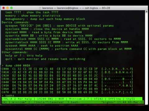 MAXI09OS: More on C programs and the debug monitor