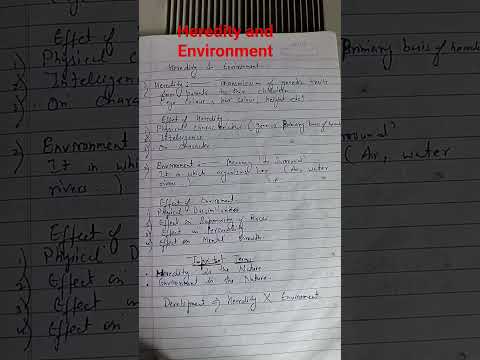 heredity and environment/htet topic for tgt pgt #htet2025 #htetpgt #cdp #cdpctet #htetpreparation
