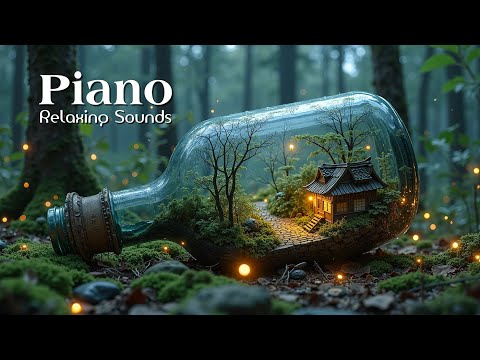 Deep Sleep with Rain Sounds in the Forest   Relaxing Piano Music for Meditation, Stress Relief