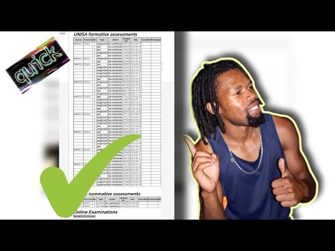 Planning Your Study Schedule: Quick Summary of All Assignments for UNISA Students