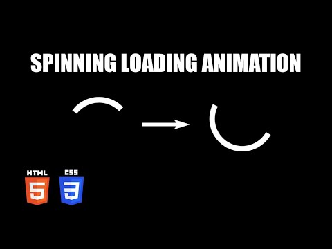 Spinning Growing Loading Animation | HTML & CSS Tutorial