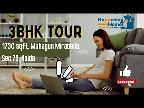 3BHK Flat Interior Design- Mahagun Mirabella, Simple & Elegant#noida