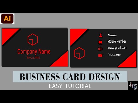 Design Business Card In Adobe Illustrator|| Modern Business Card|| Adobe Illustrator Easy Tutorial||