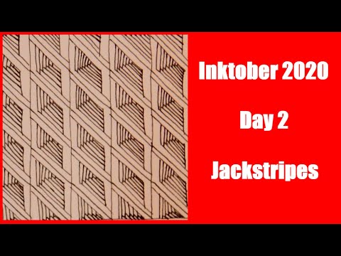 Inktober 2020 Day 2 Jackstripes Tutorial