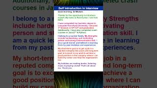 Self Introduction in English | introduce yourself in english #shorts #trending #selfintroduction