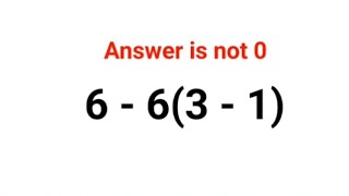 6 - 6 (3-1) Answer is not 0. Can you solve this Ukraine Math Test problem?#math #ukraine