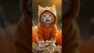 Nobody likes this kitten 🐾🎶#furryfriends #shortviral #kitten #cutecat  #catsinging #funnyanimals