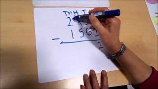 Year 4 Subtraction using the compact column method