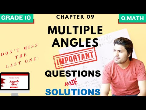 Trigonometry Class 10 in Nepali || Chapter 09 Multiple Angles || SEE Preparation Class - Edusansaar