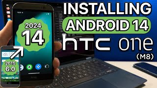 Installing Android 14 on the HTC One M8 (Custom ROM)