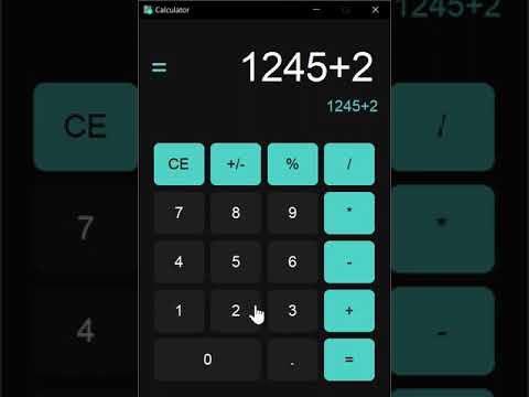 Calculator App With Python #python #windows #programmer #pythondeveloper #customtkinter #microsoft