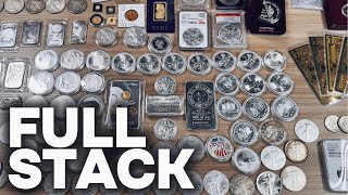 Full Silver And Gold Stack: 1 YEAR OF STACKING!!