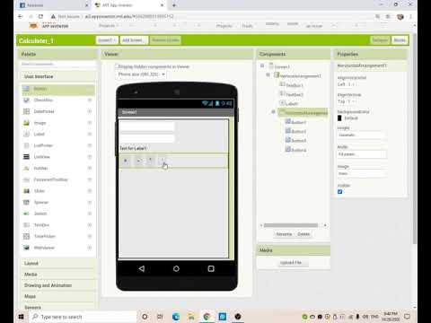 How to make an simple calculator in mit app inventor