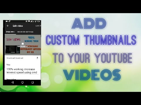 How to add custom thumbnails to your youtube video on mobile