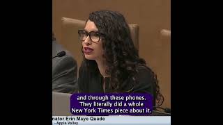 Senator Erin Maye Quade on tech CEOs' hypocrisy on their on products