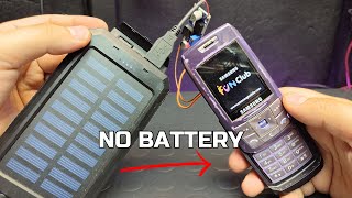 Infinite power for old phone without battery
