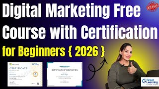 Great Learning Free Certification 2026 | Digital Marketing Free Course with Certificate - Explained