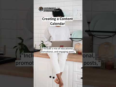 Digital Marketing  - Creating a Content Calendar📅✨  #femalebusinesscoach #macswomen