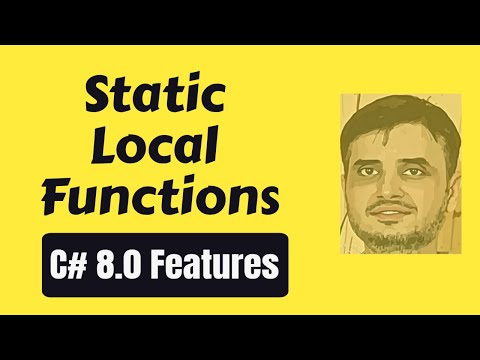 C# 8.0 Static Local Functions in Hindi | Local Function Optimization in C#