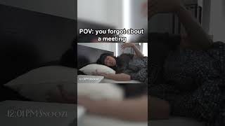 When you forgot about a meeting... #techcomedy #comedyskits