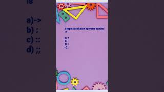 Scope resolution operator