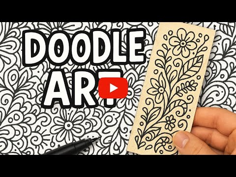 DIY Doodle Art Bookmark | Easy Bookmark Making Tutorial