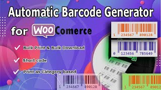 Product Barcode Generator Plugin for WooCommerce |  WordPress Barcode Generator plugin