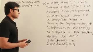 Gate 1997 question on implementing stack using priority queue