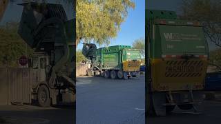Waste Management Garbage Truck Hard At Work! #garbagetruck