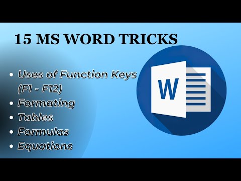99% Users Don't Know these MS Word Tricks