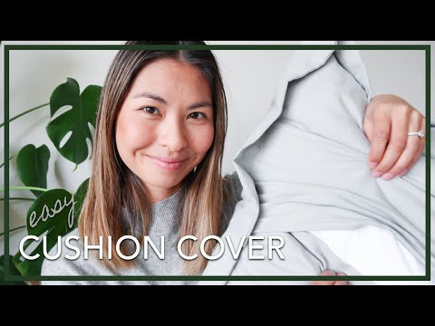 EASY Cushion Cover from Scratch! Envelope opening tutorial without zip